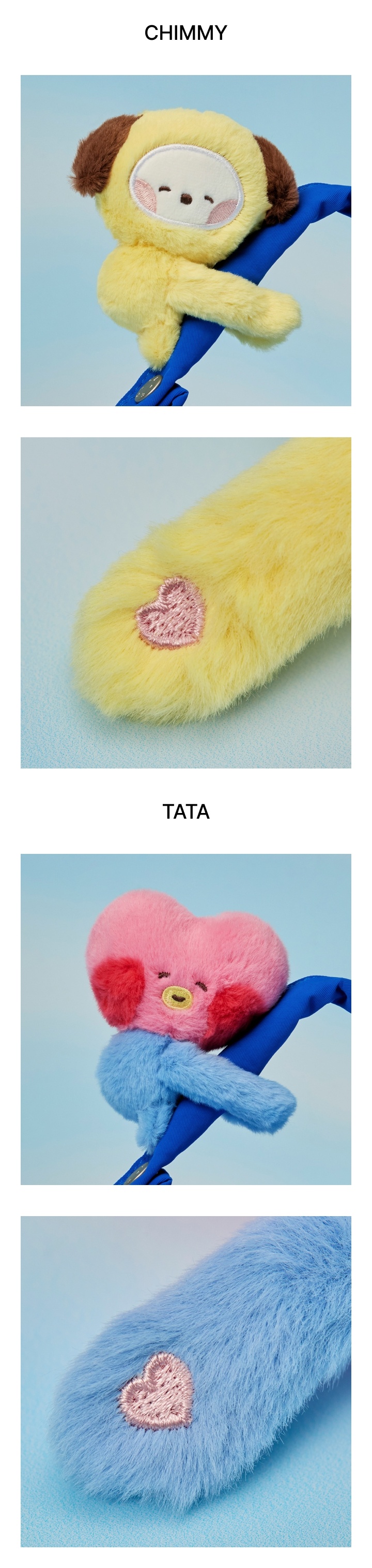 mini minini Magnet Plush Keyring Hug Me 2 detail