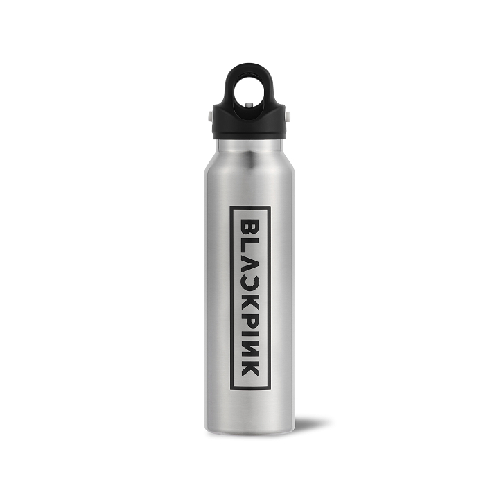 [OFFICIAL LOGO GOODS]REVOMAX（炭酸対応エコボトル）‐BLACKPINK LOGO‐（SILVER/16oz 473ml）