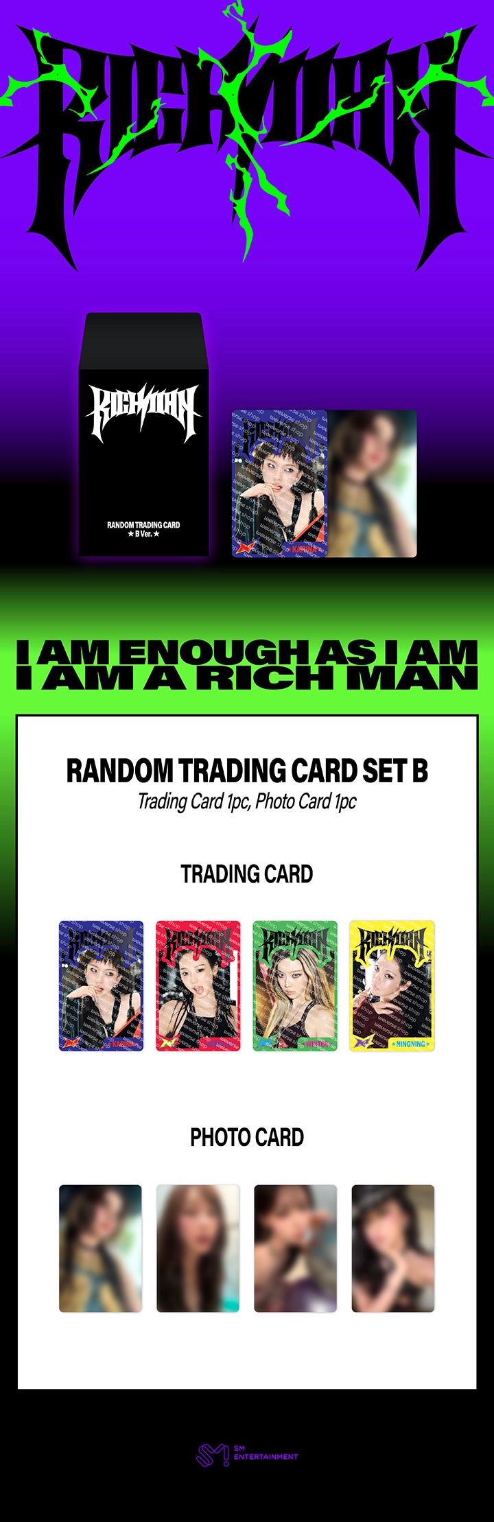 RANDOM TRADING CARD SET B 1 detail