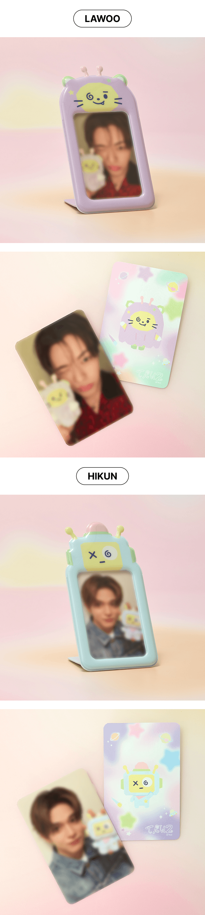 TRUZ PLANET PVC PHOTOCARD HOLDER STAND 4 detail