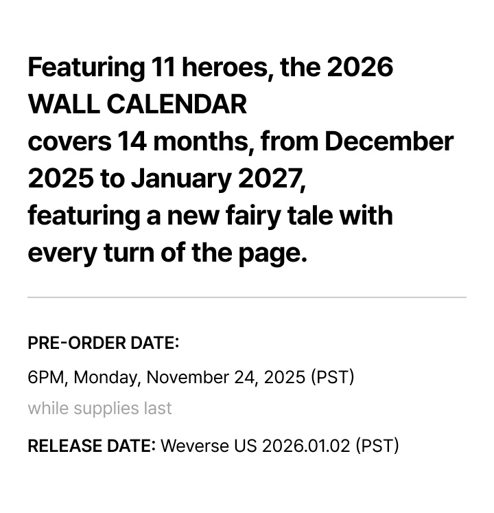 SEVENTEEN 2026 SEASON'S GREETINGS + WALL CALENDAR SET 4 detail