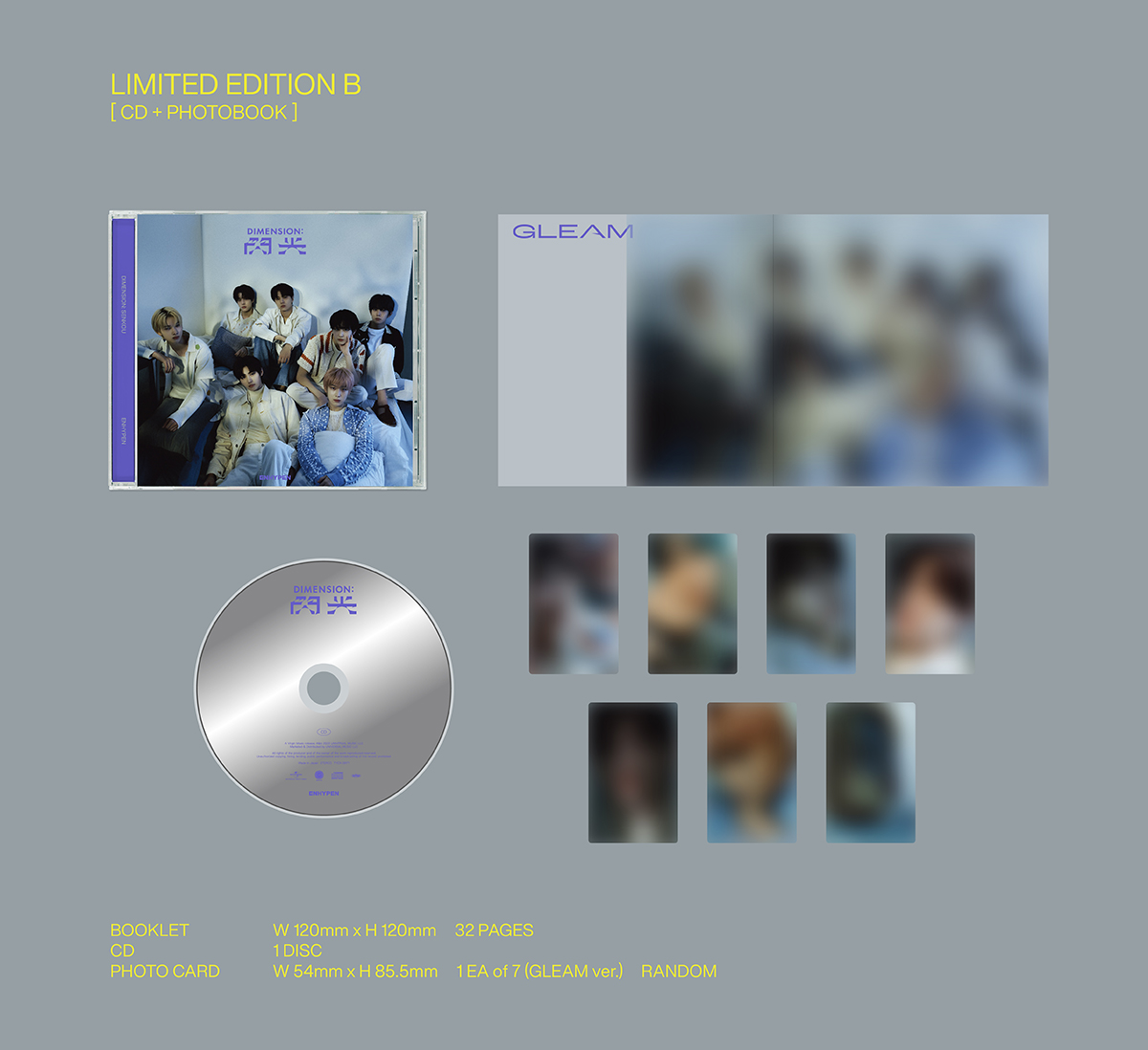 JP 2nd Single 「DIMENSION : SENKOU」 3 SET 2 detail