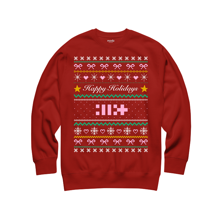 ILLIT Ugly Holiday Sweater (Red)