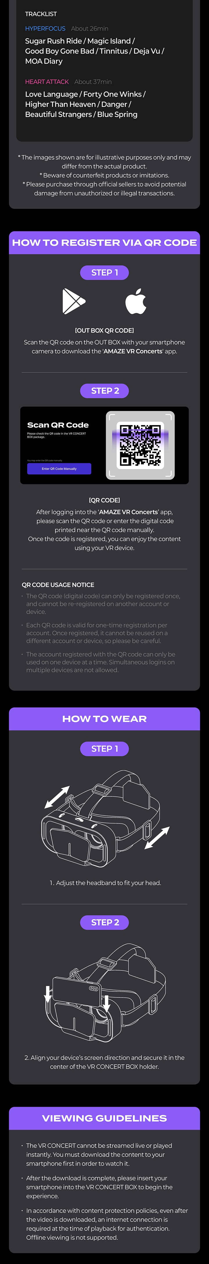 [VR Concert Box] Full Box Package 2 detail