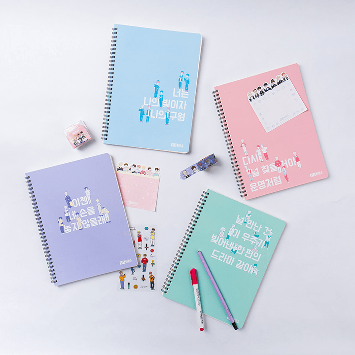 BTS WORLD Ruled Notebook 5 detail