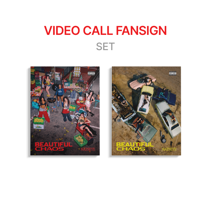 【匿名配送】KATSEYE BEAUTIFULCHAOS 直筆サイン入りポスター BEAUTIFUL CHAOS (Beautiful Ver.) - Official Store Exclusive