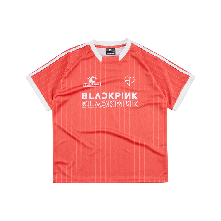 [BLACKPINK × My Melody]【マイメロディ】ユニフォームTシャツ(RED)