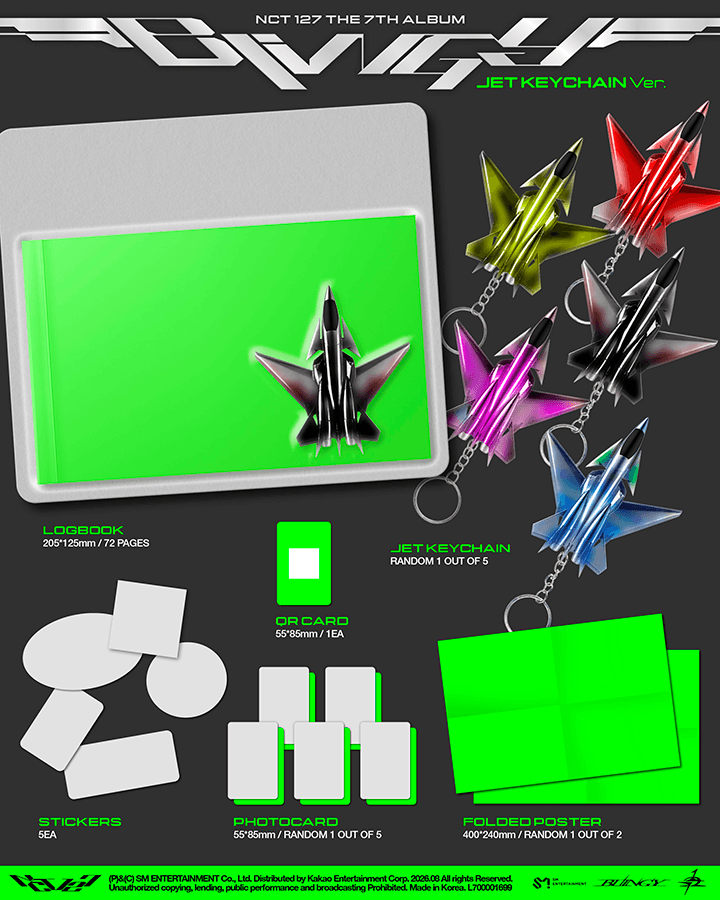 The 7th Album [BLINGY] (JET Keychain Ver.) (SMART ALBUM) (Random) 0 detail