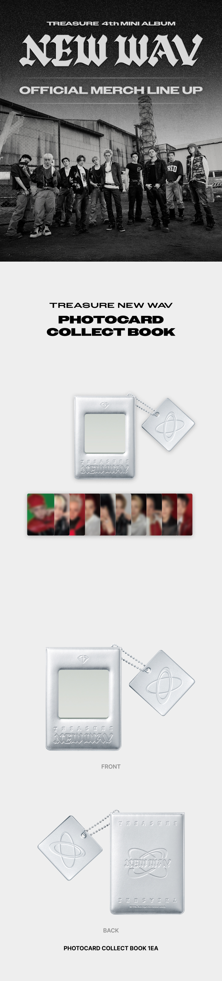 [NEWWAV] TREASURE PHOTOCARD COLLECT BOOK 1 detail