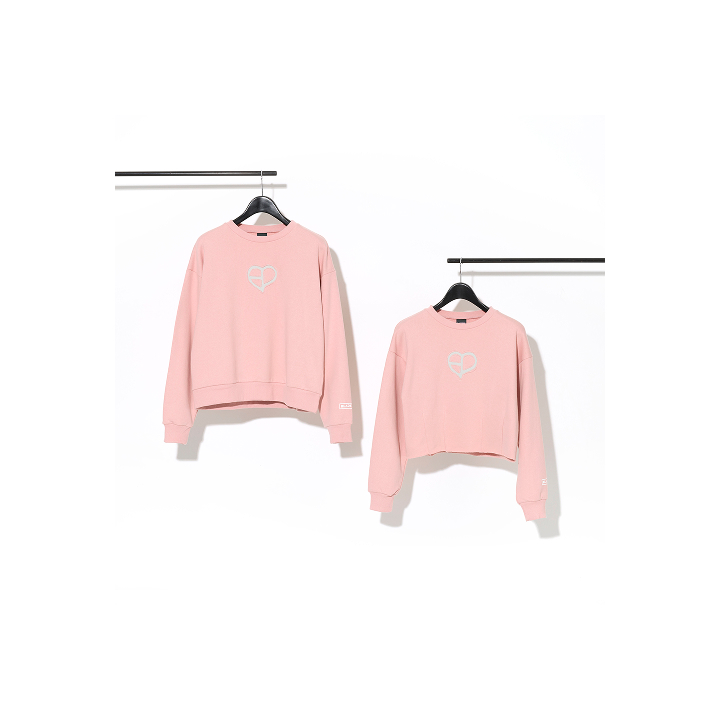 [DEADLINE IN JAPAN POP-UP]クルーネックスウェット -PATCH-（PINK）