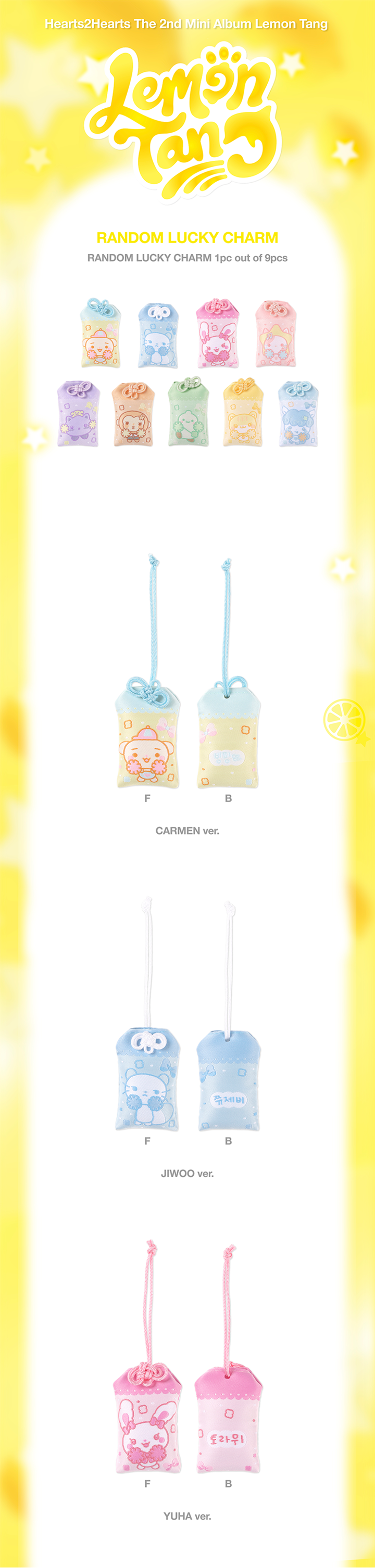 Hearts2Hearts Lemon Tang Random Lucky Charm