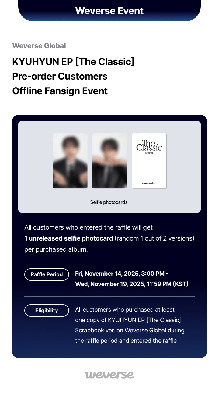 [OFFLINE FANSIGN] EP [The Classic] (Scrapbook ver.) 0 detail