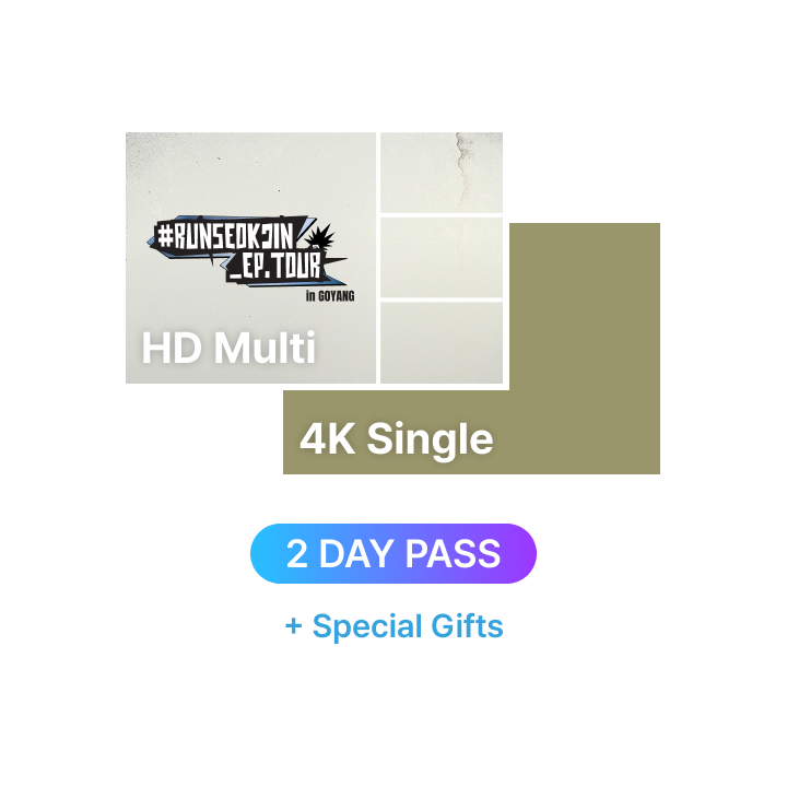 BTS | #RUNSEOKJIN_EP.TOUR HD Multi-view 4 + 4K Single-view (2 DAY