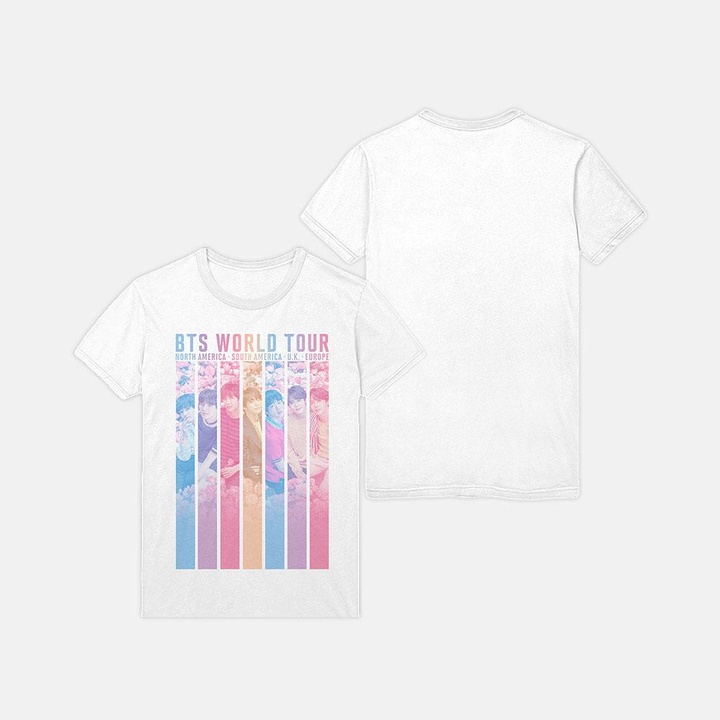 T-SHIRT [PASTEL RAINBOW PHOTO : WHITE]_0