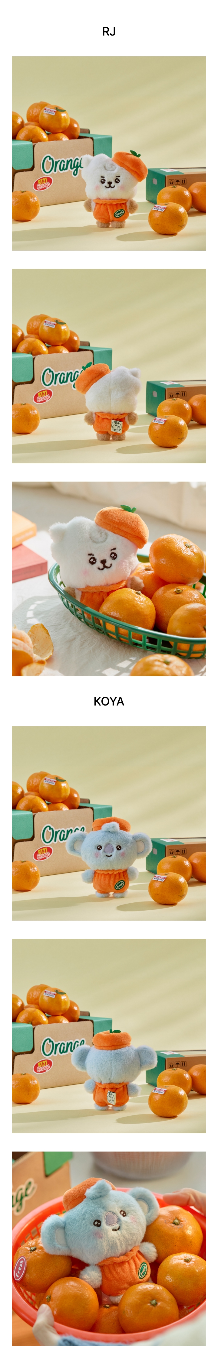 Baby Plush Orange Party 2 detail