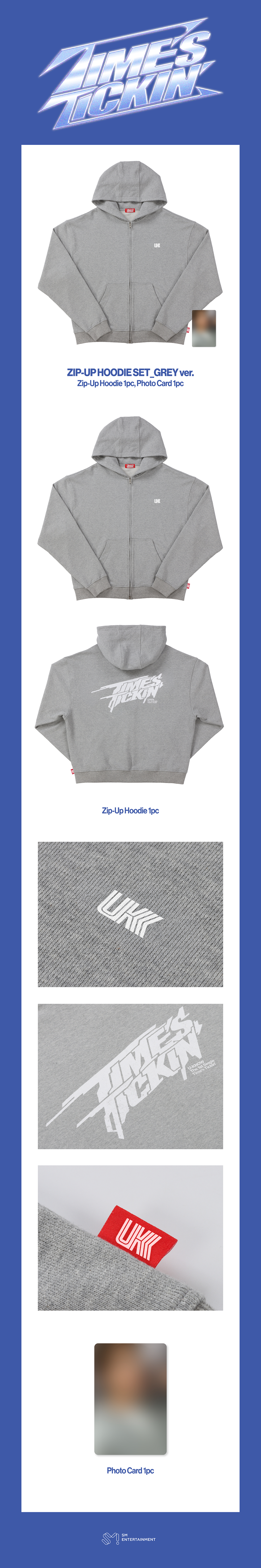 ZIP-UP HOODIE SET_GREY ver. 0 detail