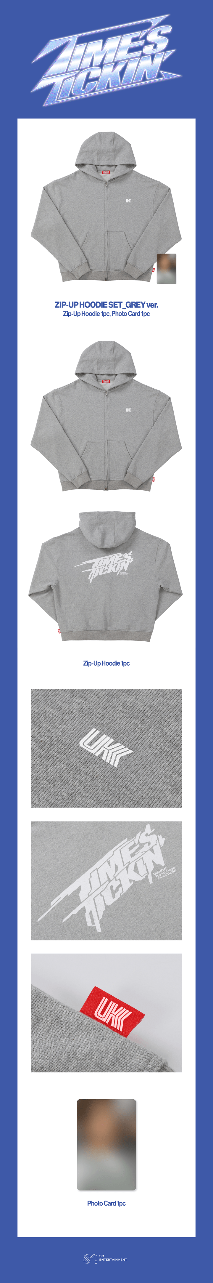 ZIP-UP HOODIE SET_GREY ver. 0 detail