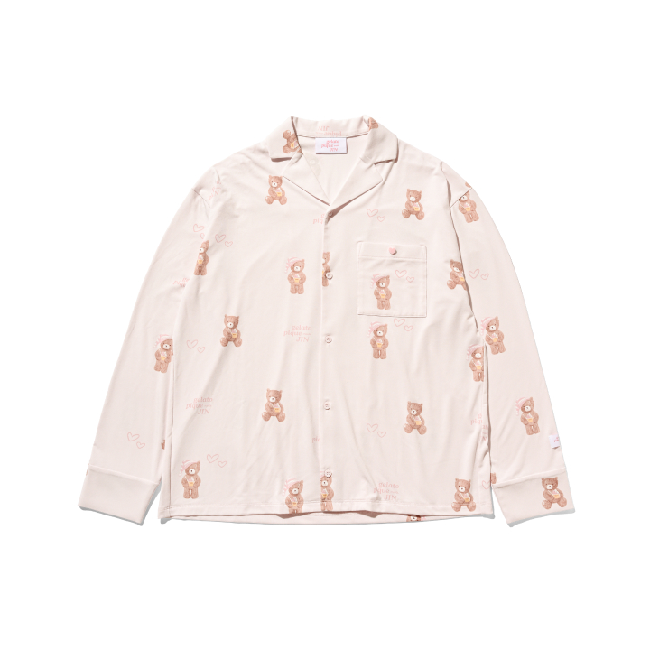 [gelato pique meets JIN] BEAR PATTERN SHIRT (PINK)