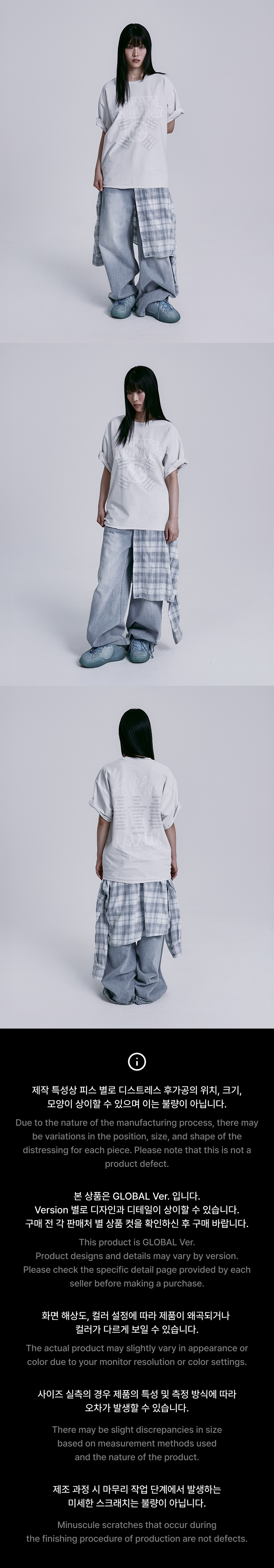 S/S Tour T-Shirt (Gray) 2 detail