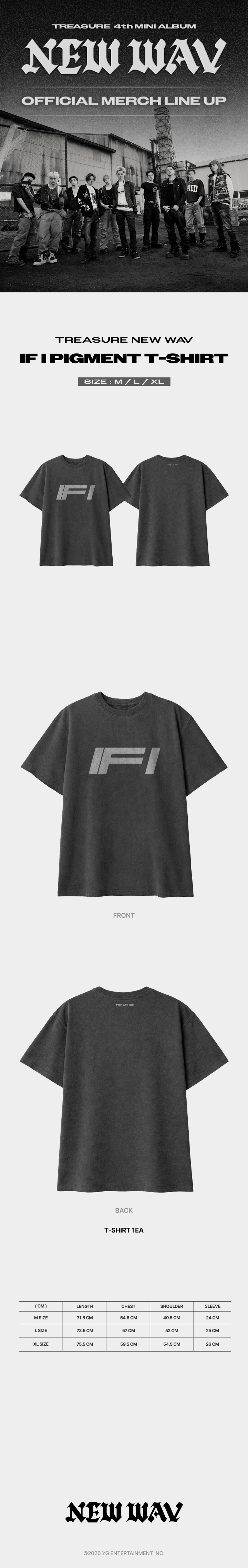 [NEWWAV] TREASURE IF I PIGMENT T-SHIRT 1 detail