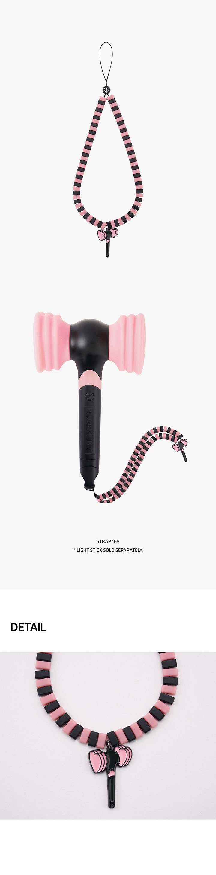 [DEADLINETOUR] BLACKPINK LIGHT STICK STRAP 1 detail