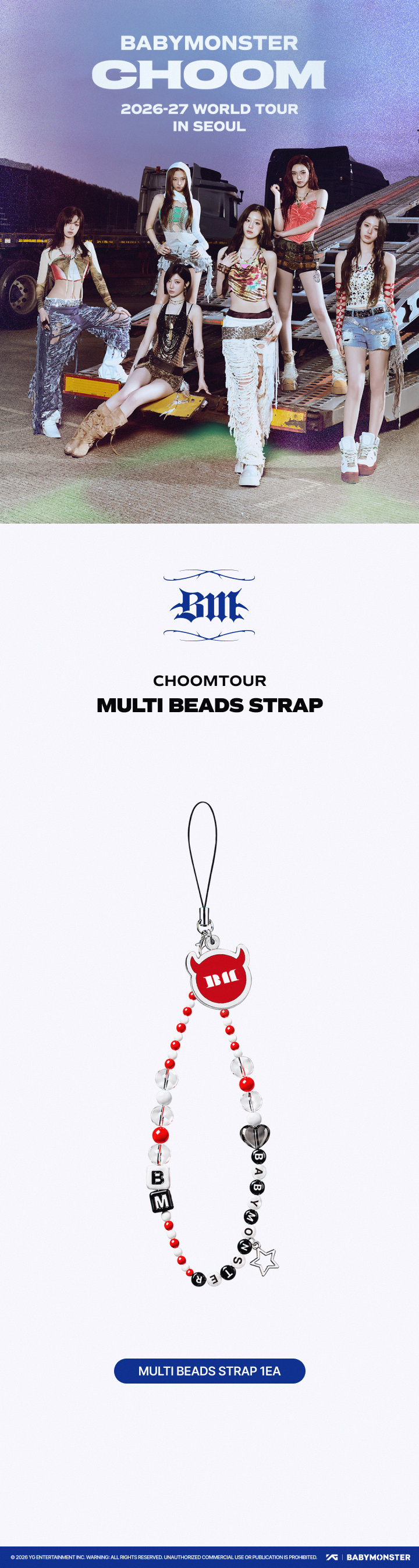 CHOOM [choomtour] BABYMONSTER Multi Beads Strap