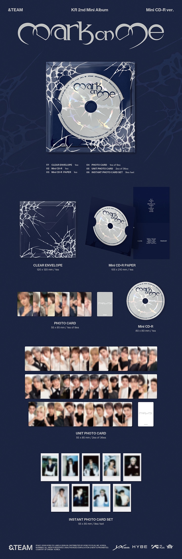 KR 2nd Mini Album 'Mark on Me' - Mini CD-R ver. 0 detail