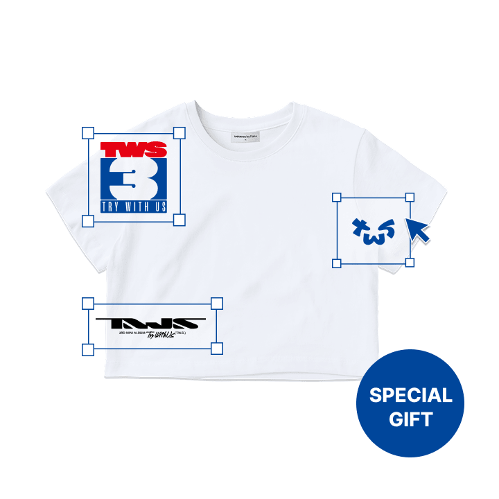 WHITE CROP S/S T-SHIRT