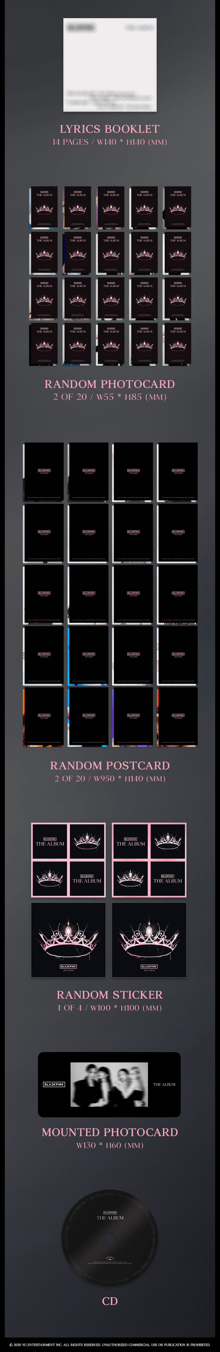 1st FULL ALBUM [THE ALBUM] Set 5 detail
