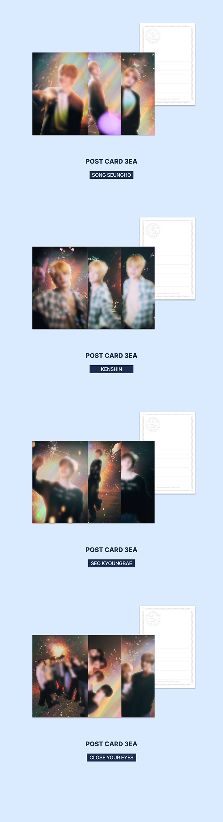 [2026 SEASON'S GREETINGS] HOLOGRAM POSTCARD SET 2 detail