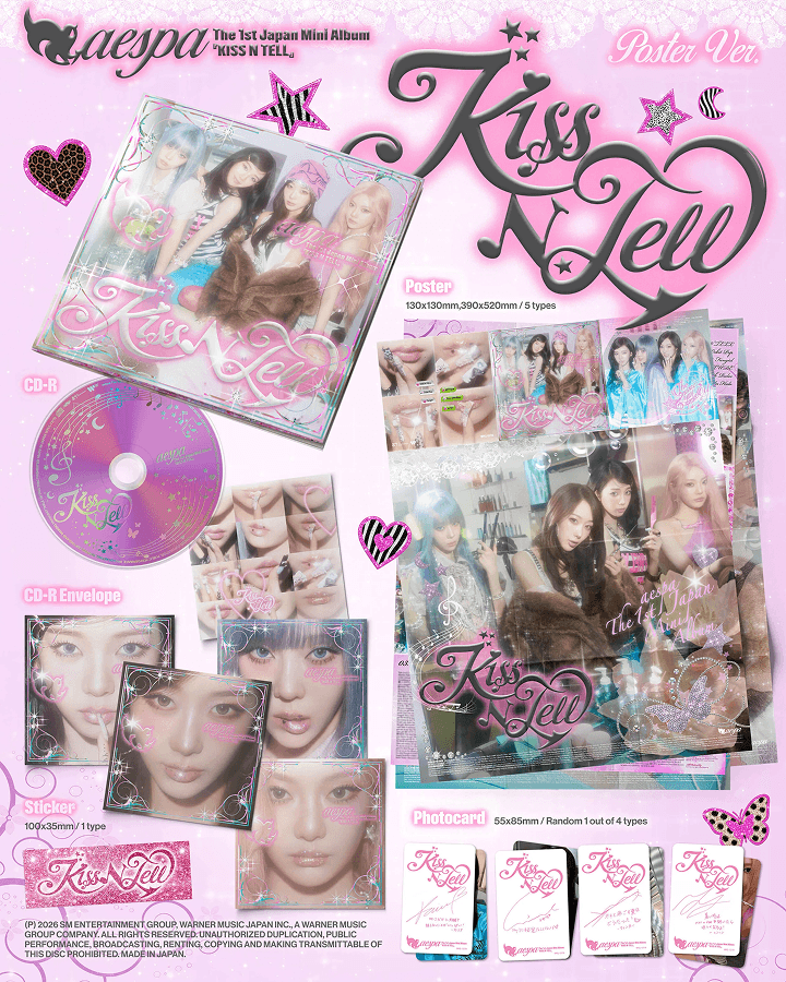 The 1st Japan Mini Album [Kiss N Tell] (Poster Ver.) 0 detail