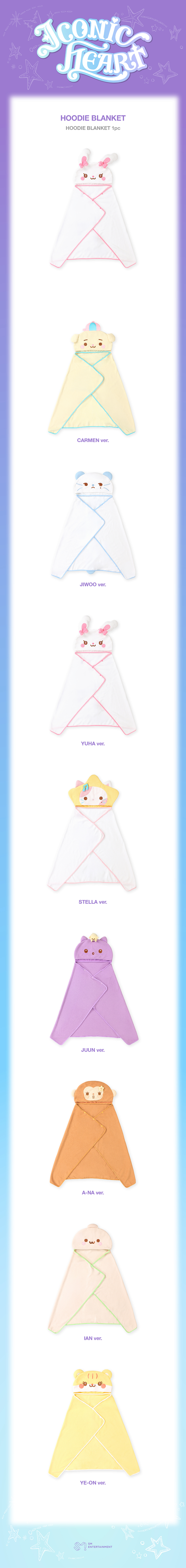 Hearts2Hearts ICONIC HEART Hoodie Blanket