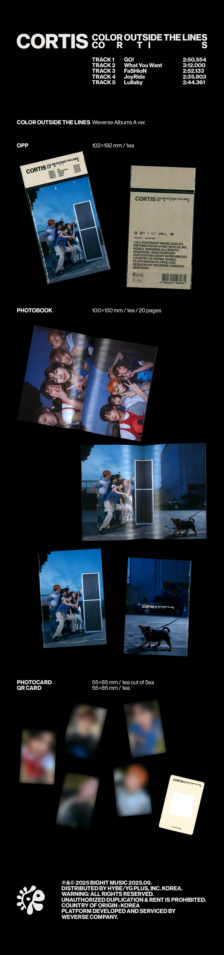 cortis　トレカ　未開封20　color outside the lines CORTIS | The 1st EP [COLOR OUTSIDE THE LINES] (CORTIS Ball ver.)