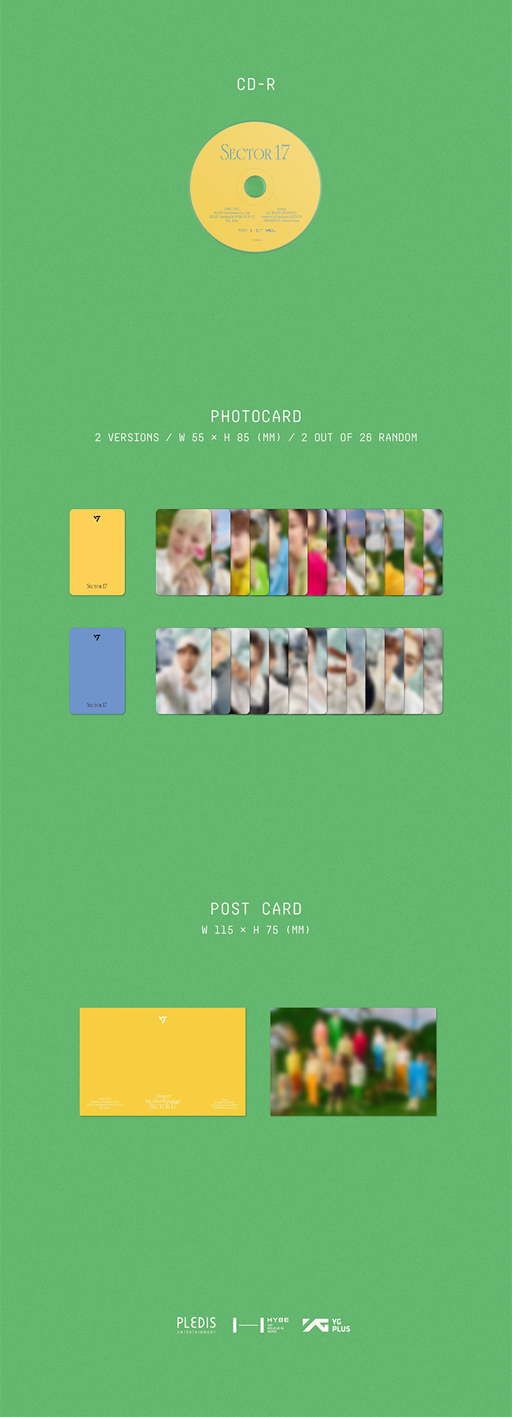 4th Album Repackage 'SECTOR 17' COMPACT ver. (Random) 1 detail