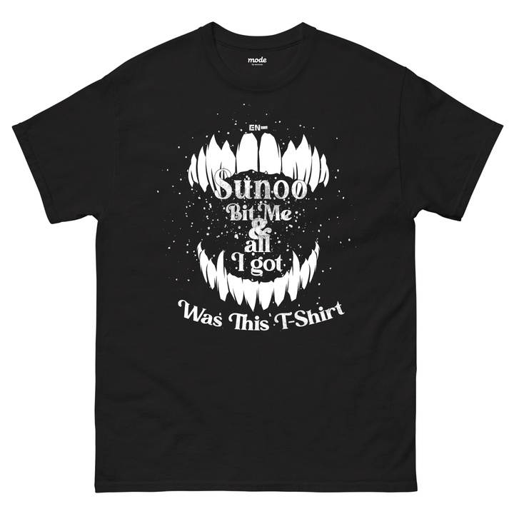 [SUNOO] Bit Me S/S Tee (Black)
