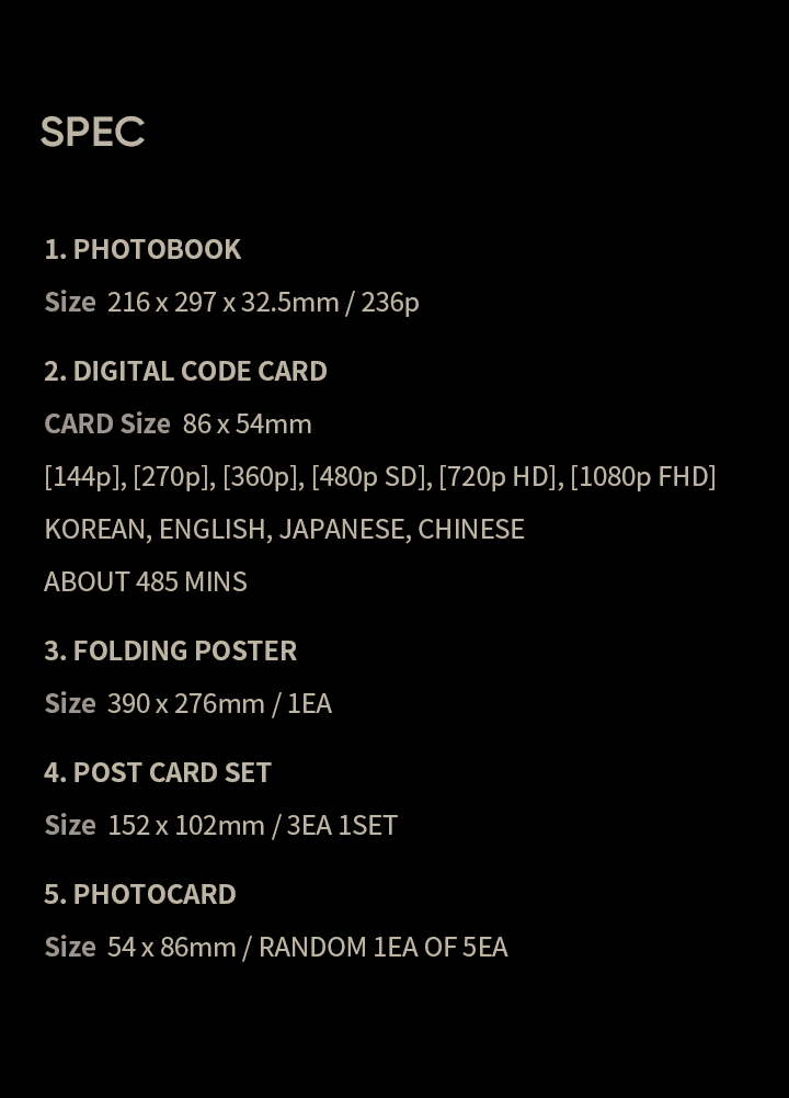 TOMORROW X TOGETHER MEMORIES : THIRD STORY PACAKGE 4 detail