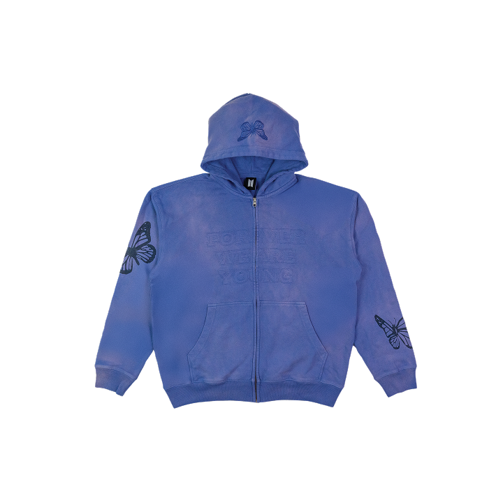 BTS FLEECE ZIP-UP HOODIE フーディー BTS PTD ON STAGE FLEECE ZIPUP HOODIE BLACK - A-KPOP