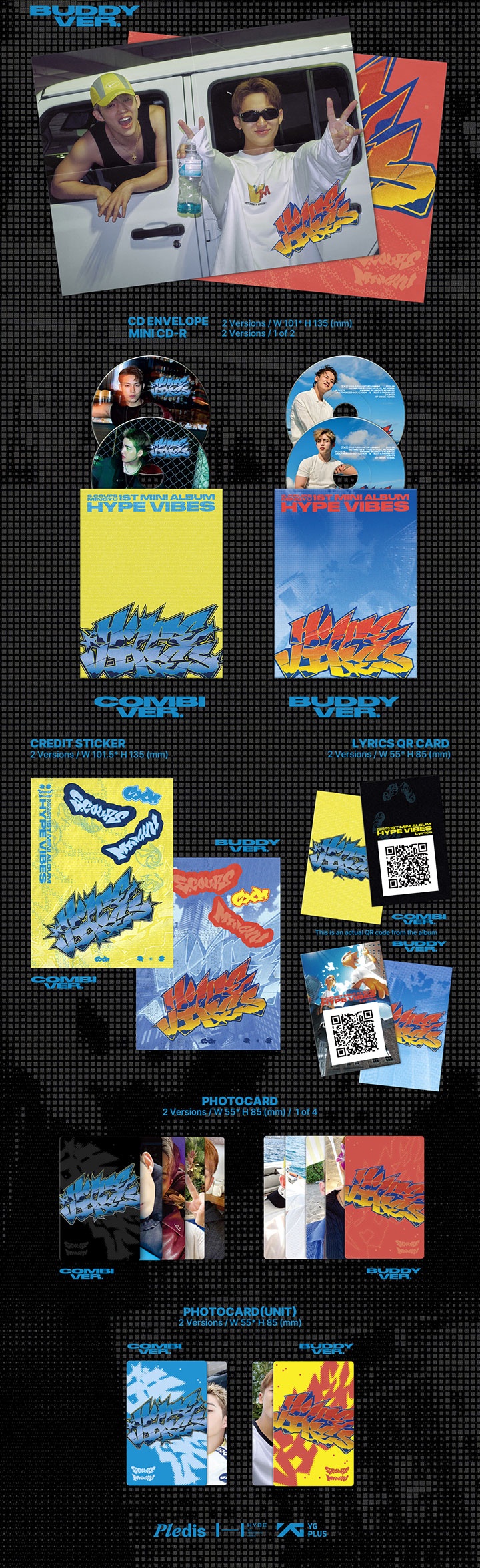 에스쿱스X민규 1st Mini Album ‘HYPE VIBES’ (Random) 1 detail