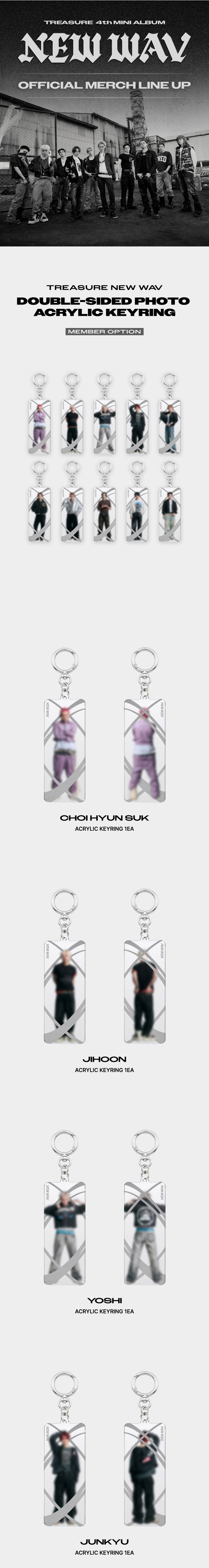 [NEWWAV] TREASURE DOUBLE-SIDED PHOTO ACRYLIC KEYRING 1 detail