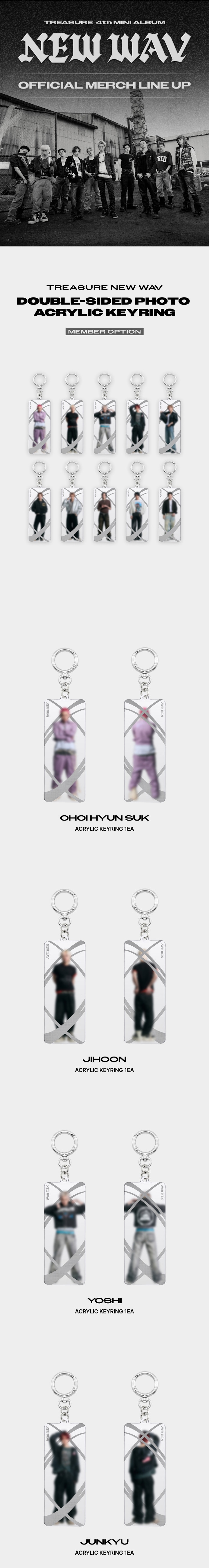 [NEWWAV] TREASURE DOUBLE-SIDED PHOTO ACRYLIC KEYRING 1 detail