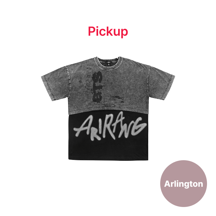 BTS | [ARLINGTON] [US Exclusive] S/S Layered T-shirt (Dark Gray)