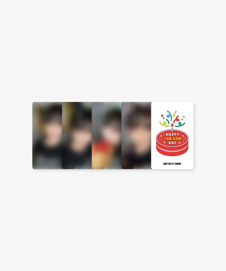 BOYNEXTDOOR テサン センイル PHOTO CARD SET BOYNEXTDOOR | [HAPPY TAESAN DAY] PHOTO CARD SET
