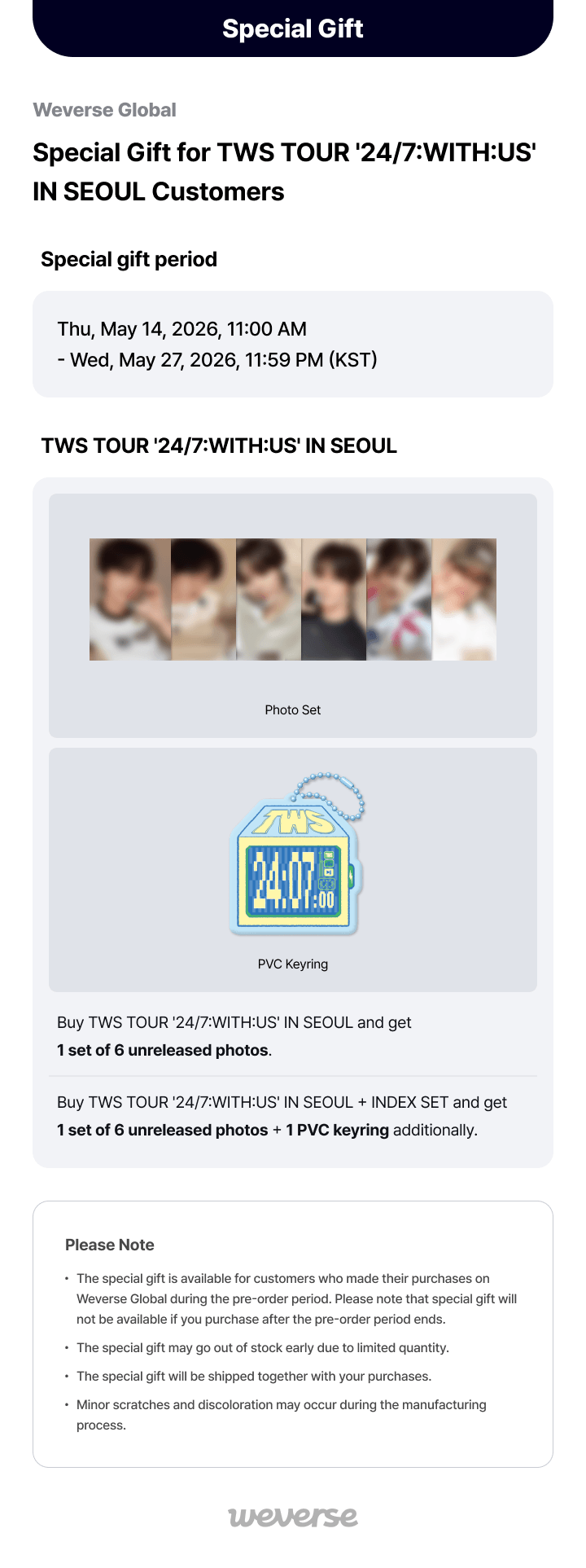 TWS TOUR '24/7:WITH:US' IN SEOUL + INDEX SET 0 detail