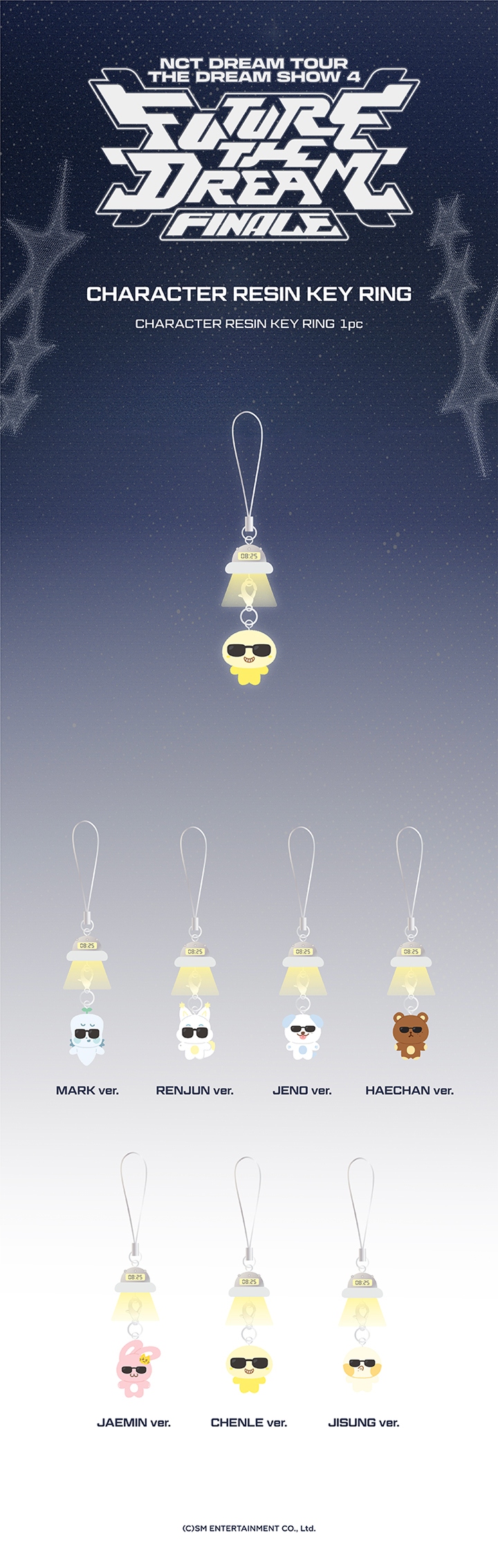 CHARACETR RESIN KEY RING 0 detail
