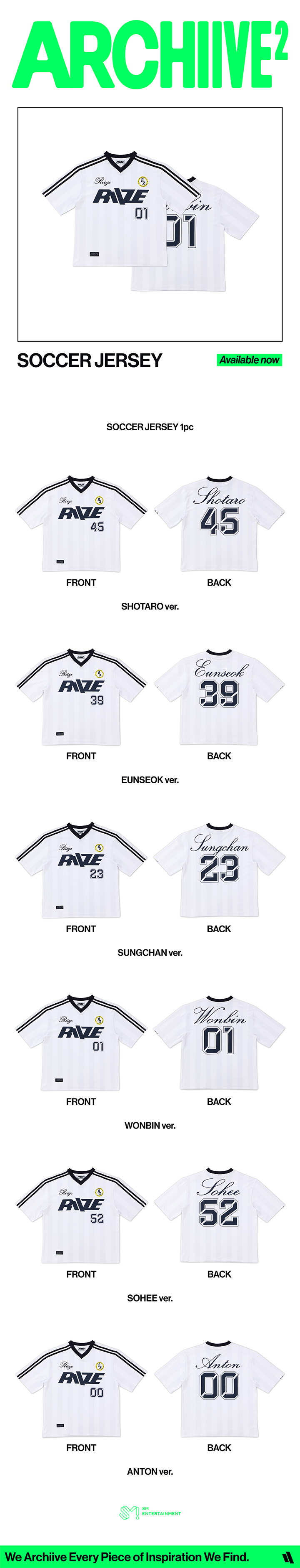 RIIZE ARCHIIVE² Soccer Jersey