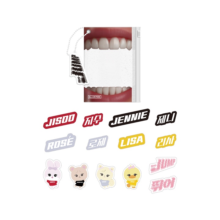 [JUMP] BLACKPINK PVC POUCH + STICKER SET