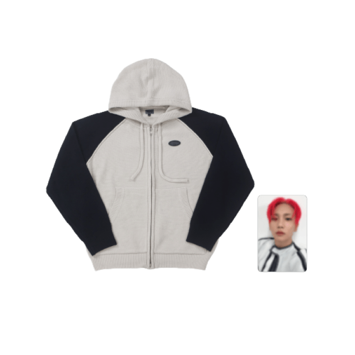 KNIT ZIP-UP HOODIE SET