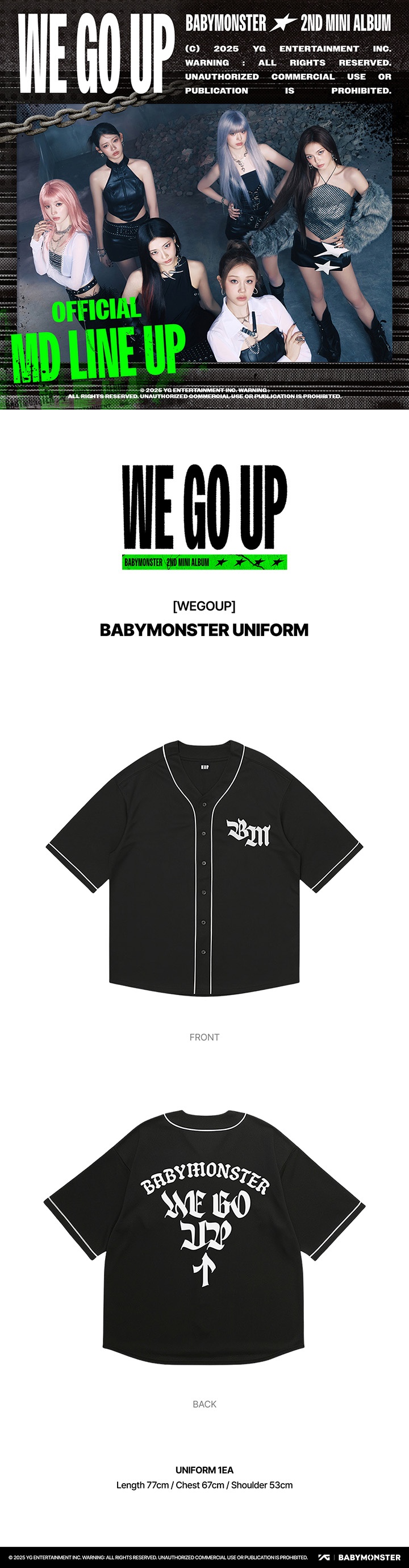 [WEGOUP] BABYMONSTER UNIFORM 0 detail