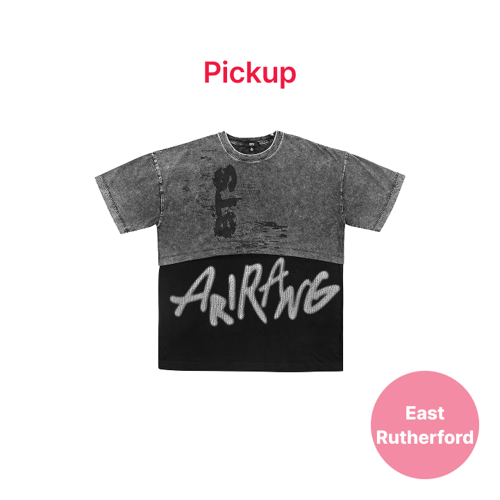 BTS | [EAST RUTHERFORD] [US Exclusive] S/S Layered T-shirt (Dark Gray)
