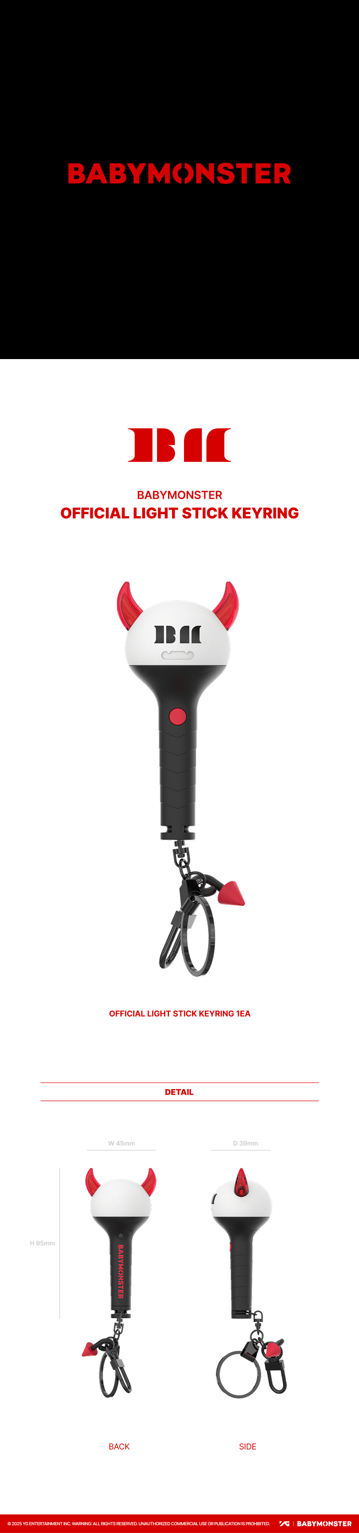 BABYMONSTER ペンラ うちわ アクスタ チキータ スティックチャーム BABYMONSTER - OFFICIAL LIGHT STICK KEYRING